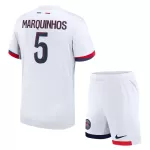 Günstige Paris Saint-Germain Marquinhos 5 Kindertrikot Auswärts 2024/25 Kurzarm