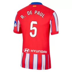 Günstige Atlético Madrid R. De Paul 5 Herrentrikot Heim 2024/25 Kurzarm Günstige Atlético Madrid R. De Paul 5 Herrentrikot Heim 2024/25 Kurzarm
