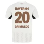 Günstige Bayer 04 Leverkusen Alejandro Grimaldo 20 Herrentrikot Auswärts 2024/25 Kurzarm
