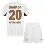 Günstige Bayer 04 Leverkusen Alejandro Grimaldo 20 Kindertrikot Auswärts 2024/25 Kurzarm