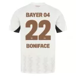 Günstige Bayer 04 Leverkusen Victor Boniface 22 Herrentrikot Auswärts 2024/25 Kurzarm