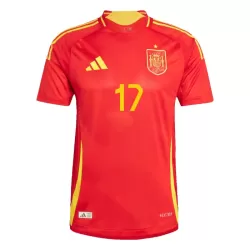 Günstige Spanien Williams JR 17 Kindertrikot Heim EURO 2024 Kurzarm