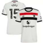 Günstige Manchester United Yoro 15 Herrentrikot Ausweich 2024/25 Kurzarm