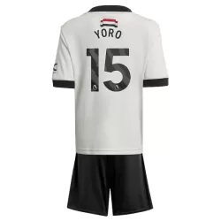 Günstige Manchester United Yoro 15 Kindertrikot Ausweich 2024/25 Kurzarm Günstige Manchester United Yoro 15 Kindertrikot Ausweich 2024/25 Kurzarm