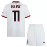 Günstige AC Mailand Pulisic 11 Kindertrikot Auswärts 2024/25 Kurzarm