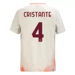 Günstige AS Rom Cristante 4 Herrentrikot Auswärts 2024/25 Kurzarm