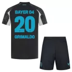 Günstige Bayer 04 Leverkusen Alejandro Grimaldo 20 Kindertrikot Ausweich 2024/25 Kurzarm