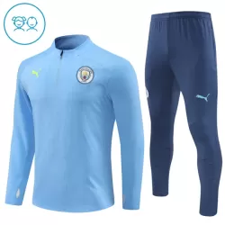 Manchester City Trainingspullover Kinder 2024/25 Viertelreißverschluss Blaue Manchester City Trainingspullover Kinder 2024/25 Viertelreißverschluss Blaue