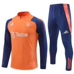 Manchester United Trainingspullover 2024/25 Viertelreißverschluss Orange Manchester United Trainingspullover 2024/25 Viertelreißverschluss Orange
