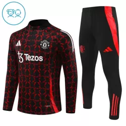 Manchester United Trainingspullover Kinder 2024/25 Viertelreißverschluss Schwarze Manchester United Trainingspullover Kinder 2024/25 Viertelreißverschluss Schwarze