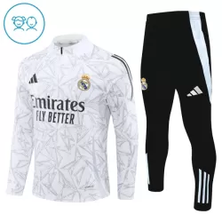 Real Madrid Trainingspullover Kinder 2024/25 Viertelreißverschluss Weiße Real Madrid Trainingspullover Kinder 2024/25 Viertelreißverschluss Weiße