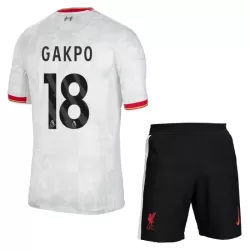 Günstige Liverpool Gakpo 18 Kindertrikot Ausweich 2024/25 Kurzarm Günstige Liverpool Gakpo 18 Kindertrikot Ausweich 2024/25 Kurzarm