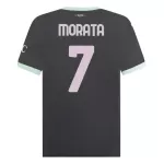 Günstige AC Mailand Morata 7 Herrentrikot Ausweich 2024/25 Kurzarm