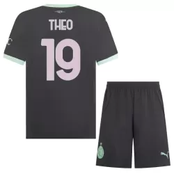 Günstige AC Mailand Theo 19 Kindertrikot Ausweich 2024/25 Kurzarm Günstige AC Mailand Theo 19 Kindertrikot Ausweich 2024/25 Kurzarm