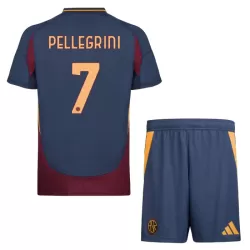 Günstige AS Rom Pellegrini 7 Kindertrikot Ausweich 2024/25 Kurzarm Günstige AS Rom Pellegrini 7 Kindertrikot Ausweich 2024/25 Kurzarm