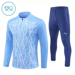 Manchester City Trainingspullover Kinder 2024/25 Viertelreißverschluss Blaue Manchester City Trainingspullover Kinder 2024/25 Viertelreißverschluss Blaue