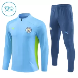 Manchester City Trainingspullover Kinder 2024/25 Viertelreißverschluss Blaue Manchester City Trainingspullover Kinder 2024/25 Viertelreißverschluss Blaue