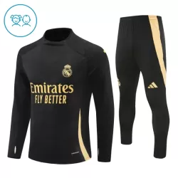 Real Madrid Trainingspullover Kinder 2024/25 Viertelreißverschluss Schwarze Real Madrid Trainingspullover Kinder 2024/25 Viertelreißverschluss Schwarze