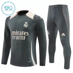 Real Madrid Trainingstrikotanzüge Kinder 2024/25 Graue Real Madrid Trainingstrikotanzüge Kinder 2024/25 Graue