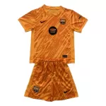 Günstige FC Barcelona Torwart Kindertrikot 2024/25 Kurzarm Orange