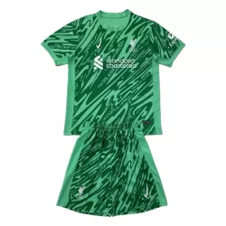 Günstige Liverpool Torwart Kindertrikot 2024/25 Kurzarm Grüne