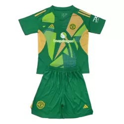 Günstige Manchester United Torwart Kindertrikot 2024/25 Kurzarm