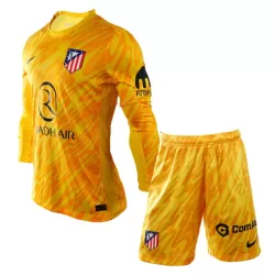 Günstige Atlético Madrid Torwart Kindertrikot Ausweich 2024/25 Langarm Günstige Atlético Madrid Torwart Kindertrikot Ausweich 2024/25 Langarm