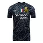 Günstige Inter Mailand Torwart Herrentrikot 2024/25 Kurzarm Schwarze