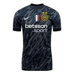 Günstige Inter Mailand Torwart Herrentrikot 2024/25 Kurzarm Schwarze Günstige Inter Mailand Torwart Herrentrikot 2024/25 Kurzarm Schwarze