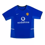 Günstige Manchester United 2002-03 Herrentrikot Ausweich Retro Kurzarm