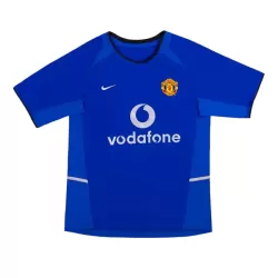 Günstige Manchester United 2002-03 Herrentrikot Ausweich Retro Kurzarm