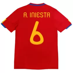 Günstige Spanien A. Iniesta 6 2010 Herrentrikot Heim Retro Kurzarm Günstige Spanien A. Iniesta 6 2010 Herrentrikot Heim Retro Kurzarm