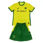 Günstige Norwich City Kindertrikot Heim 2024/25 Kurzarm
