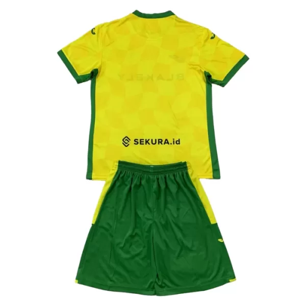 Günstige Norwich City Kindertrikot Heim 2024/25 Kurzarm