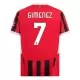 Günstige AC Mailand Gimenez 7 Herrentrikot Heim 2024/25 Kurzarm