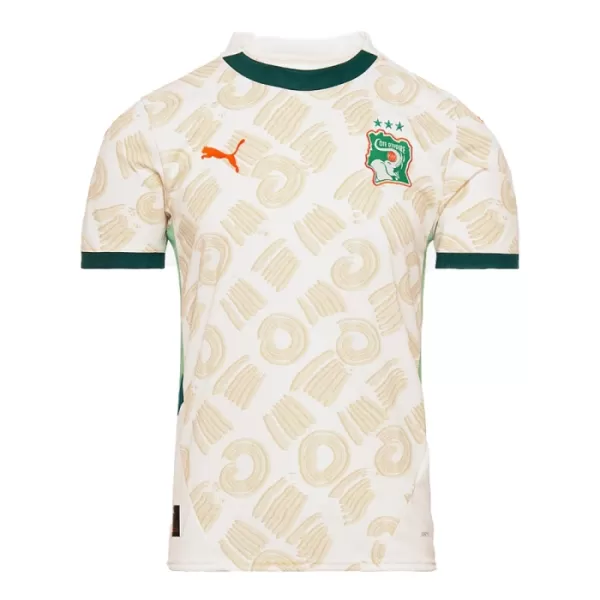 Günstige Elfenbeinküste Herrentrikot Auswärts 2024/25 Kurzarm