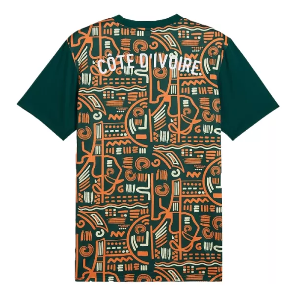 Günstige Elfenbeinküste Pre-Match Herrentrikot 2024/25 Kurzarm