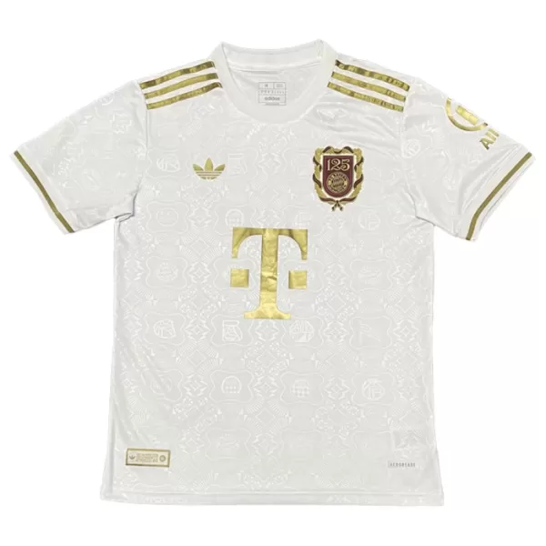 Günstige FC Bayern München Herrentrikot Jubiläum 2024/25 Kurzarm Weiße Günstige FC Bayern München Herrentrikot Jubiläum 2024/25 Kurzarm Weiße