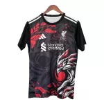 Günstige Liverpool Herrentrikot 2024/25 Kurzarm Schwarze - Speziell
