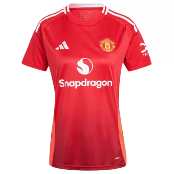 Günstige Manchester United Damentrikot Heim 2024/25 Kurzarm Günstige Manchester United Damentrikot Heim 2024/25 Kurzarm