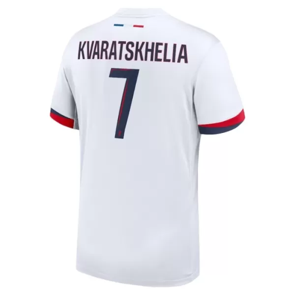 Günstige Paris Saint-Germain Kvaratskhelia 7 Herrentrikot Auswärts 2024/25 Kurzarm