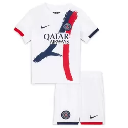 Günstige Paris Saint-Germain Kvaratskhelia 7 Kindertrikot Auswärts 2024/25 Kurzarm