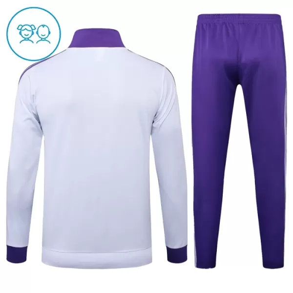 Real Madrid Trainingsjackenanzüge Kinder 2024/25 Weiße