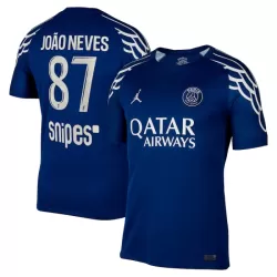 Günstige Paris Saint-Germain Joao Neves 87 Herrentrikot Vierte 2024/25 Kurzarm Günstige Paris Saint-Germain Joao Neves 87 Herrentrikot Vierte 2024/25 Kurzarm