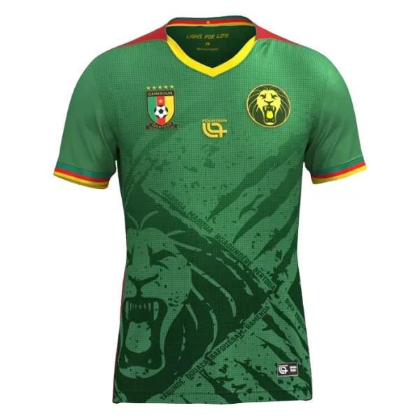 Günstige Kamerun Herrentrikot Heim 2025 Kurzarm Günstige Kamerun Herrentrikot Heim 2025 Kurzarm