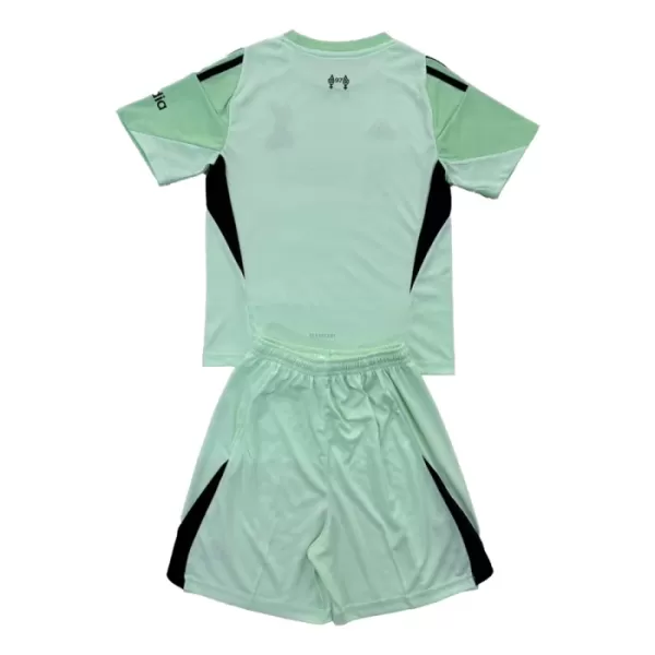 Günstige Liverpool Torwart Kindertrikot 2025/26 Kurzarm Grüne