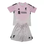 Günstige Liverpool Torwart Kindertrikot 2025/26 Kurzarm Rosa