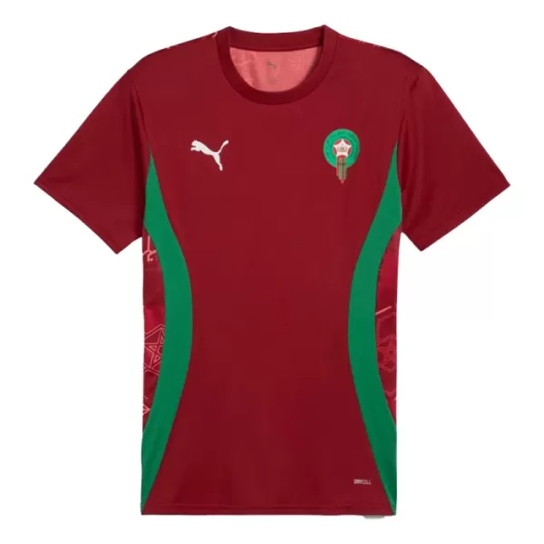 Günstige Marokko Pre-Match Herrentrikot 2025 Kurzarm