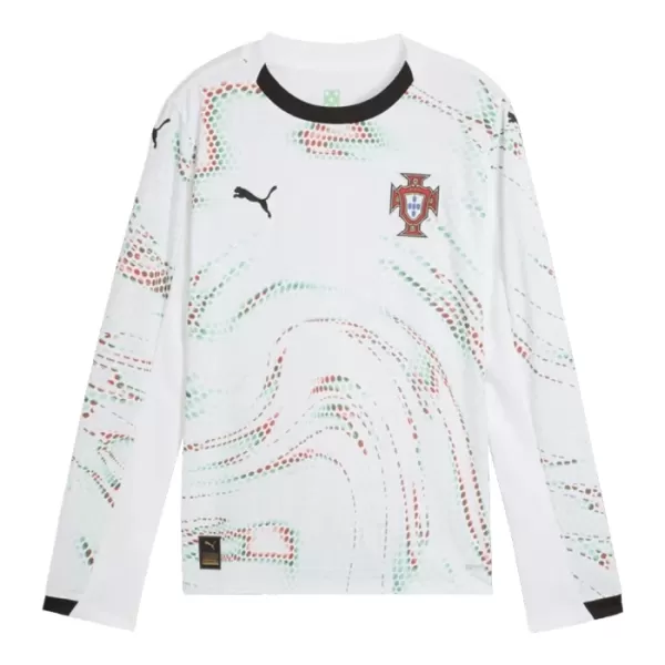 Günstige Portugal Herrentrikot Auswärts 2025 Langarm Günstige Portugal Herrentrikot Auswärts 2025 Langarm