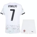 Günstige Portugal Ronaldo 7 Kindertrikot Auswärts 2025 Kurzarm